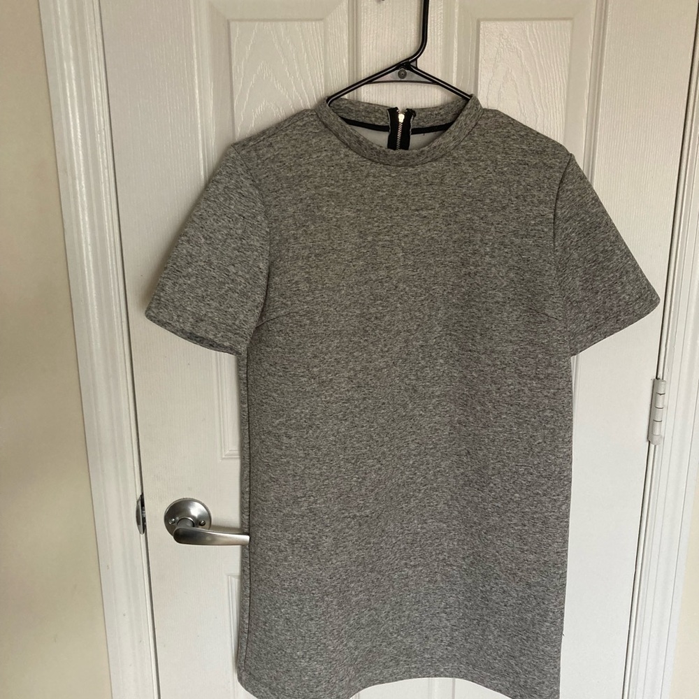 Chic mini dress with mock turtleneck